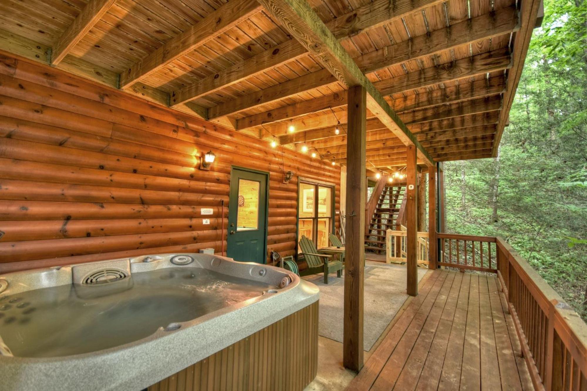 K6 Lodge Gather Around The Firepit Soak In The Hot Tub And Splash In The Creek Blue Ridge Luaran gambar
