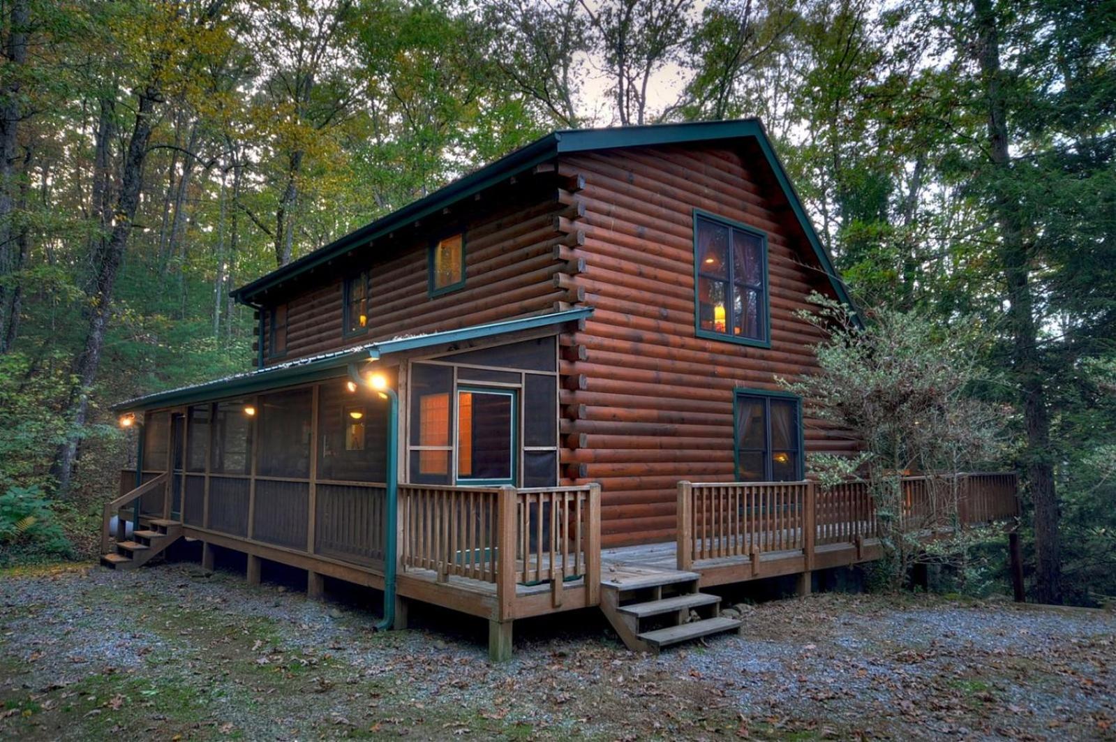 K6 Lodge Gather Around The Firepit Soak In The Hot Tub And Splash In The Creek Blue Ridge Luaran gambar