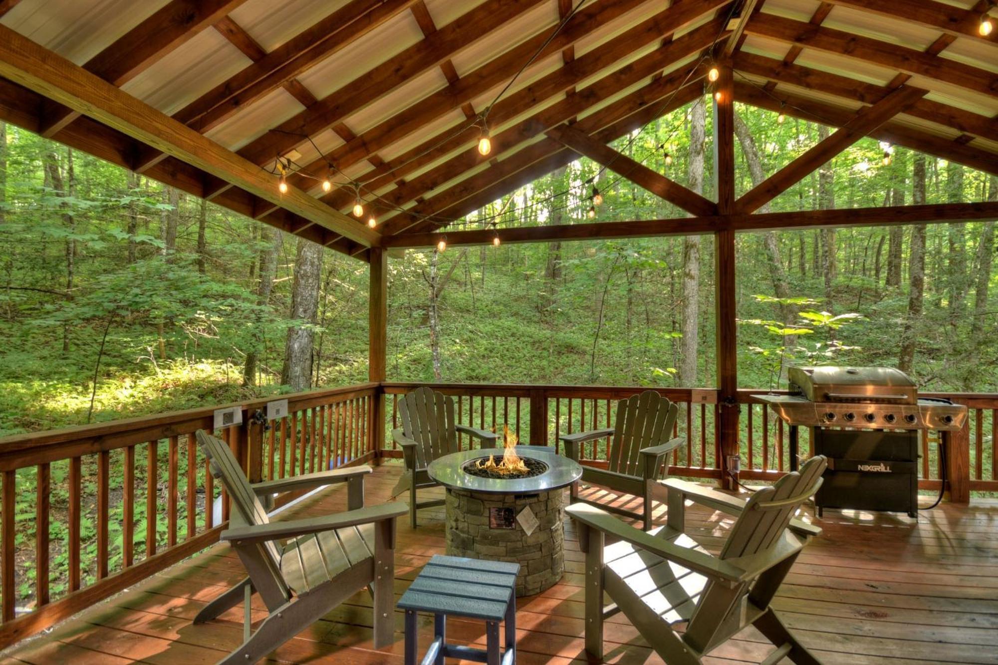 K6 Lodge Gather Around The Firepit Soak In The Hot Tub And Splash In The Creek Blue Ridge Luaran gambar