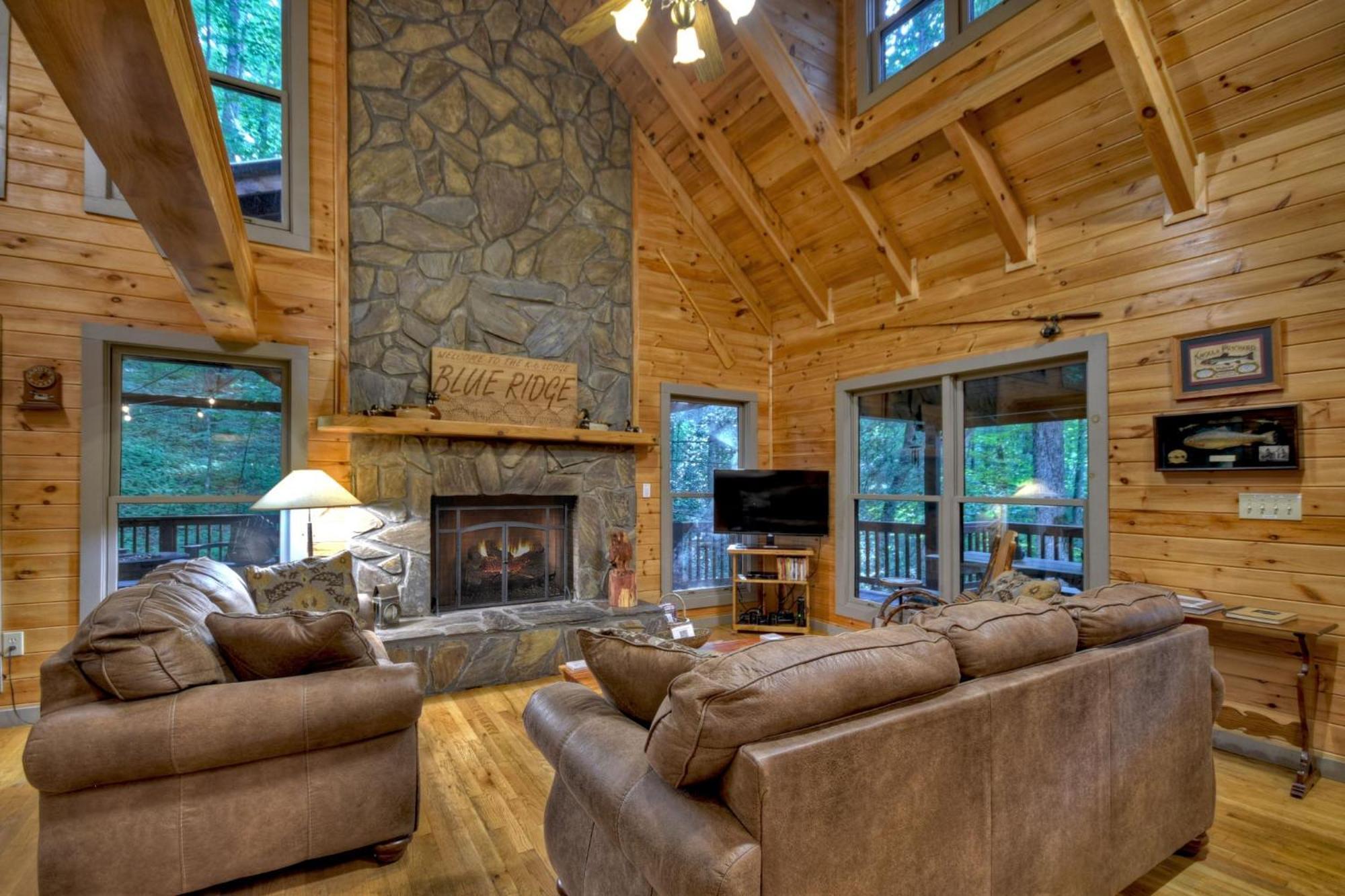 K6 Lodge Gather Around The Firepit Soak In The Hot Tub And Splash In The Creek Blue Ridge Luaran gambar