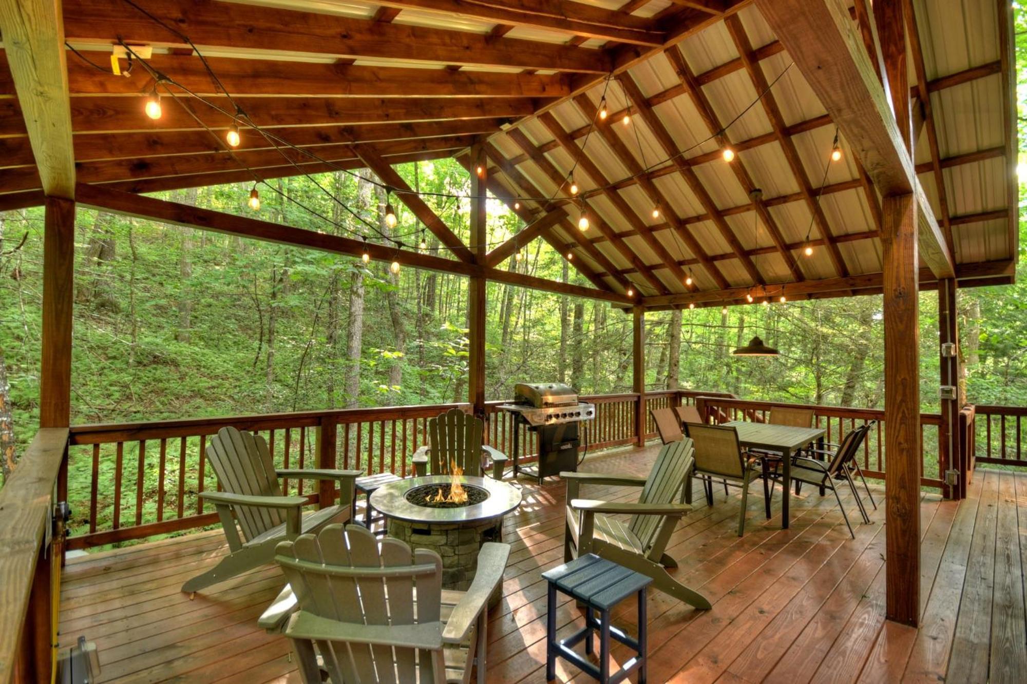 K6 Lodge Gather Around The Firepit Soak In The Hot Tub And Splash In The Creek Blue Ridge Luaran gambar